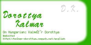dorottya kalmar business card